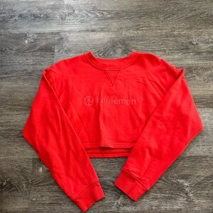 lululemon athletica Red Women's Crop pullover
